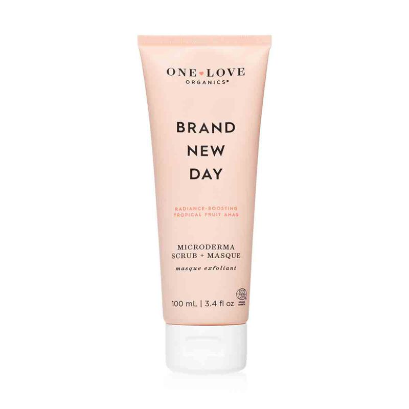 one love organics brand new day microderma scrub plus masque 100ml