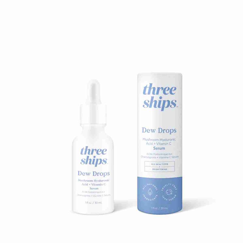 three ships dew drops mushroom hyaluronic acid plus vitamin c serum 30ml