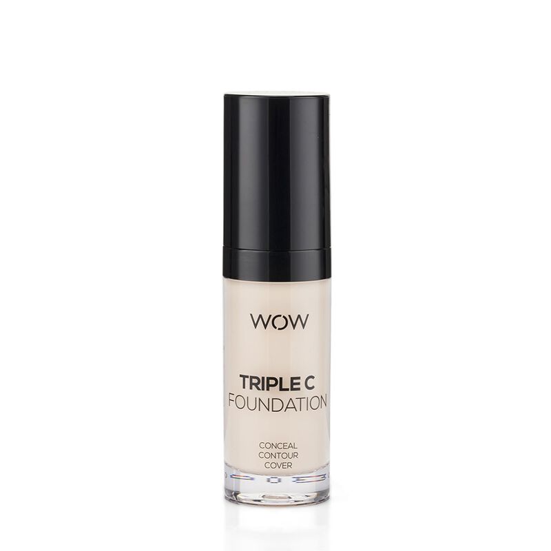 wow beauty triple c foundation – conceal, contour, cover