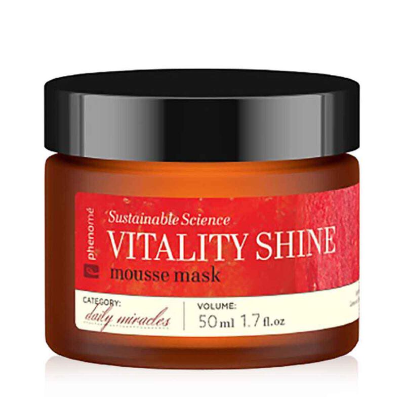 phenome sustainable science vitality shine mousse mask