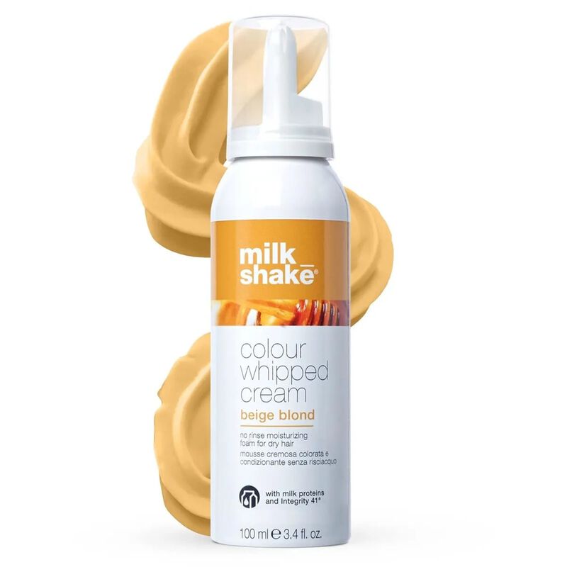 milk shake color whipped cream beige blond