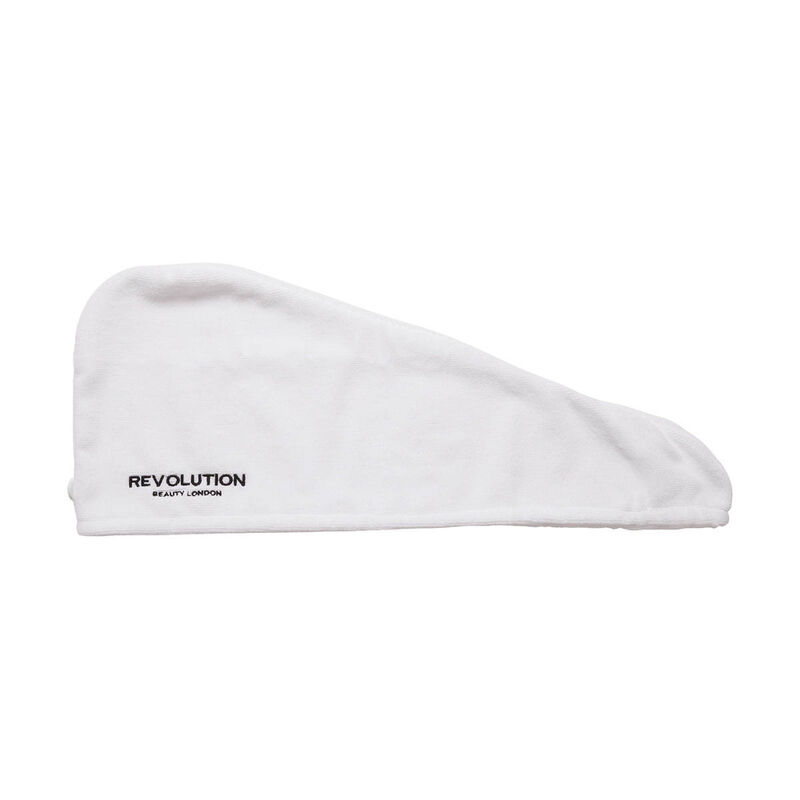 revolution 2pk plain microfibre hair wraps black white