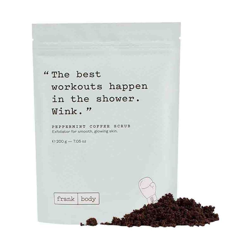 frank body peppermint coffee scrub 200g