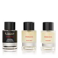 Princess Collection 50ml Eau De Parfum + 50$Ml Hair Mist + 50ml Body Mist