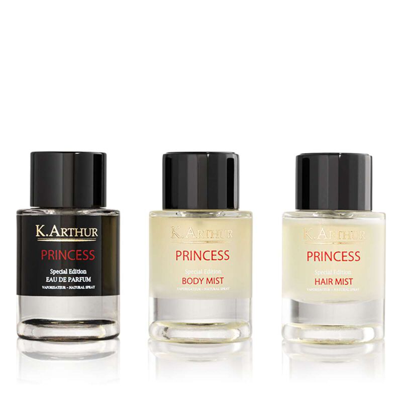 k.arthur princess collection 50ml eau de parfum + 50$ml hair mist + 50ml body mist