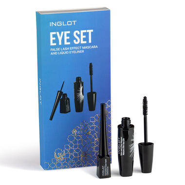 inglot eye set false lash effect mascara and liquid eyeliner