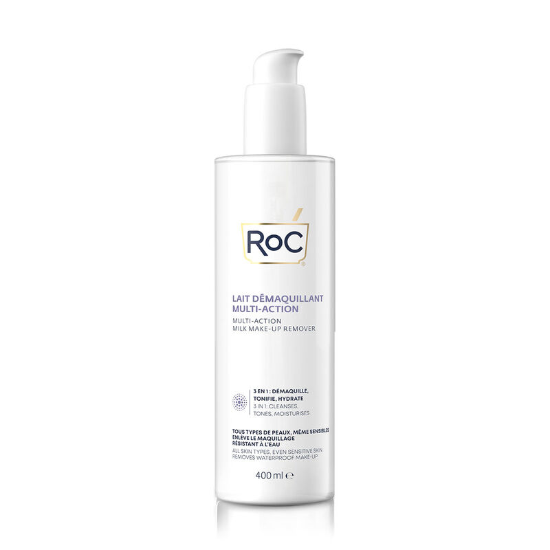 roc multi action make up remover milk 400ml